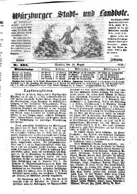 Würzburger Stadt- und Landbote Samstag 28. August 1858