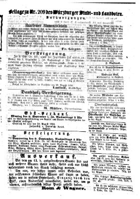 Würzburger Stadt- und Landbote Donnerstag 2. September 1858