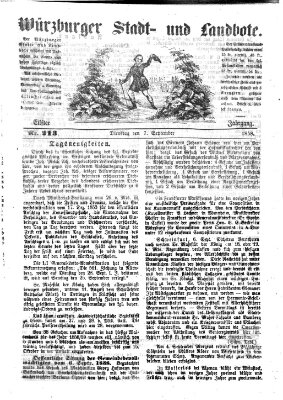 Würzburger Stadt- und Landbote Dienstag 7. September 1858