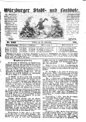 Würzburger Stadt- und Landbote Freitag 10. September 1858