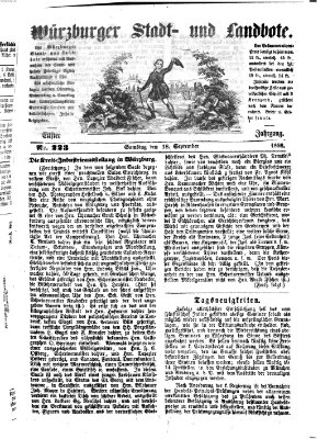 Würzburger Stadt- und Landbote Samstag 18. September 1858