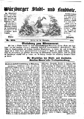 Würzburger Stadt- und Landbote Freitag 24. September 1858