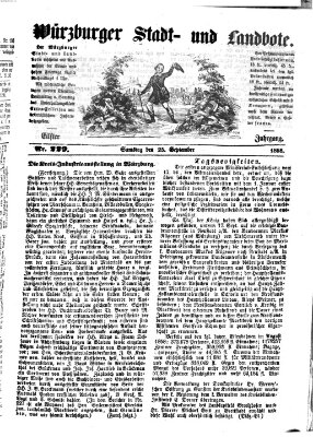 Würzburger Stadt- und Landbote Samstag 25. September 1858