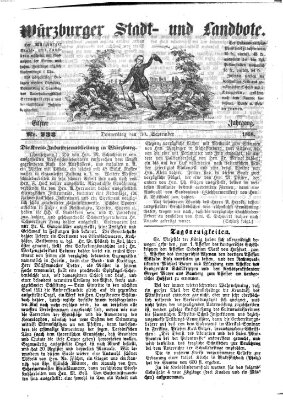 Würzburger Stadt- und Landbote Donnerstag 30. September 1858