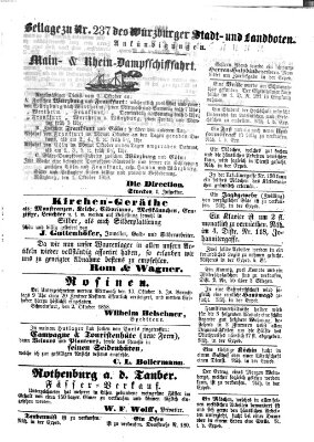 Würzburger Stadt- und Landbote Dienstag 5. Oktober 1858