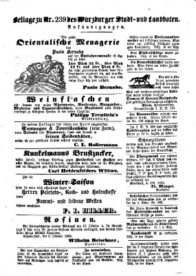 Würzburger Stadt- und Landbote Donnerstag 7. Oktober 1858