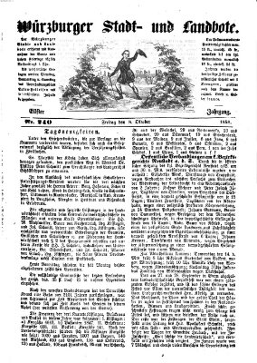 Würzburger Stadt- und Landbote Freitag 8. Oktober 1858