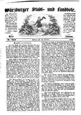 Würzburger Stadt- und Landbote Montag 18. Oktober 1858