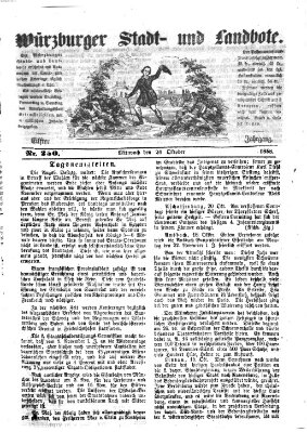 Würzburger Stadt- und Landbote Mittwoch 20. Oktober 1858