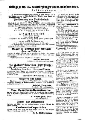 Würzburger Stadt- und Landbote Donnerstag 28. Oktober 1858