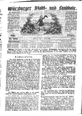 Würzburger Stadt- und Landbote Montag 1. November 1858