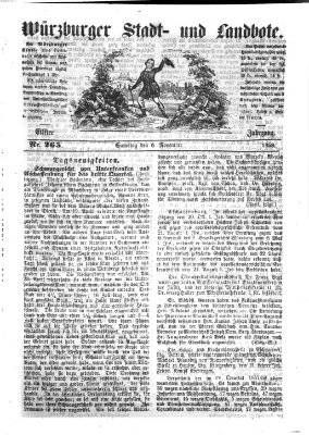 Würzburger Stadt- und Landbote Samstag 6. November 1858