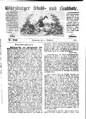 Würzburger Stadt- und Landbote Donnerstag 11. November 1858