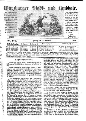 Würzburger Stadt- und Landbote Freitag 12. November 1858