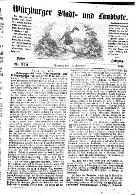 Würzburger Stadt- und Landbote Samstag 13. November 1858