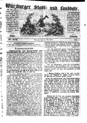 Würzburger Stadt- und Landbote Montag 15. November 1858