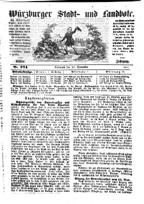 Würzburger Stadt- und Landbote Mittwoch 17. November 1858