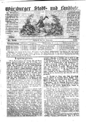 Würzburger Stadt- und Landbote Mittwoch 24. November 1858