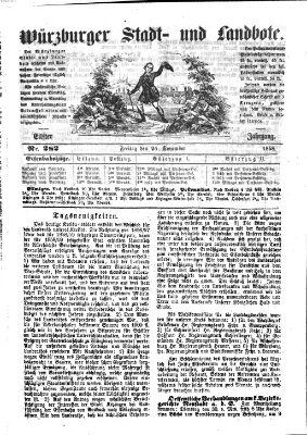 Würzburger Stadt- und Landbote Freitag 26. November 1858