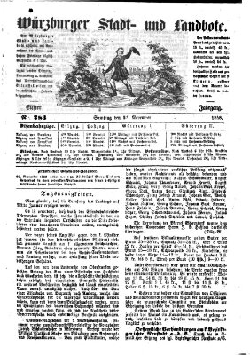 Würzburger Stadt- und Landbote Samstag 27. November 1858