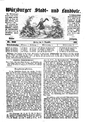 Würzburger Stadt- und Landbote Freitag 3. Dezember 1858