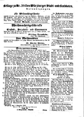 Würzburger Stadt- und Landbote Freitag 10. Dezember 1858