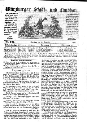 Würzburger Stadt- und Landbote Samstag 11. Dezember 1858