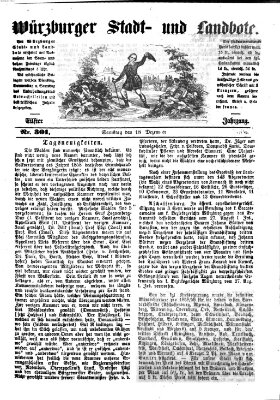 Würzburger Stadt- und Landbote Samstag 18. Dezember 1858