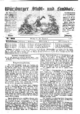 Würzburger Stadt- und Landbote Montag 20. Dezember 1858