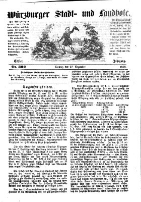 Würzburger Stadt- und Landbote Montag 27. Dezember 1858