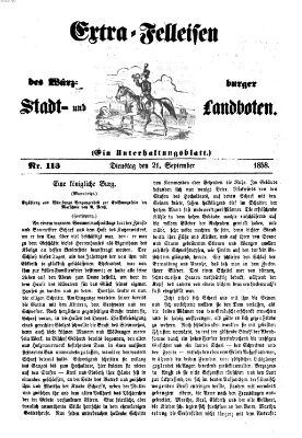 Würzburger Stadt- und Landbote Dienstag 21. September 1858