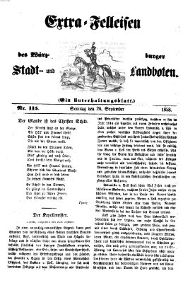 Würzburger Stadt- und Landbote Sonntag 26. September 1858