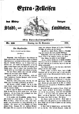 Würzburger Stadt- und Landbote Dienstag 28. September 1858