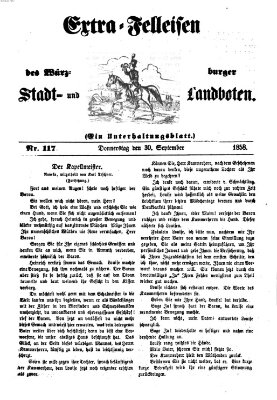 Würzburger Stadt- und Landbote Donnerstag 30. September 1858