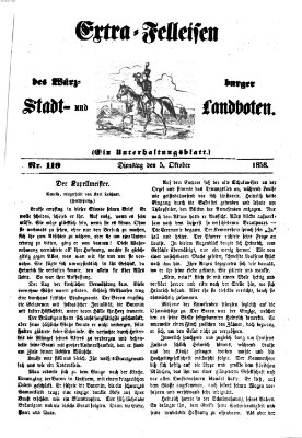 Würzburger Stadt- und Landbote Dienstag 5. Oktober 1858