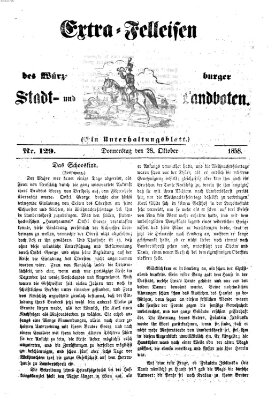 Würzburger Stadt- und Landbote Donnerstag 28. Oktober 1858