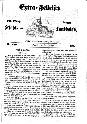 Würzburger Stadt- und Landbote Sonntag 31. Oktober 1858