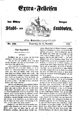 Würzburger Stadt- und Landbote Donnerstag 11. November 1858