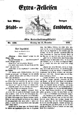 Würzburger Stadt- und Landbote Sonntag 14. November 1858