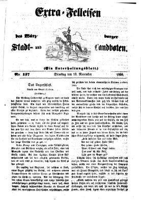 Würzburger Stadt- und Landbote Dienstag 16. November 1858