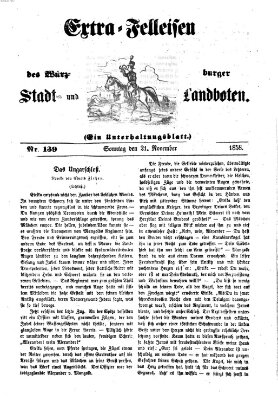 Würzburger Stadt- und Landbote Sonntag 21. November 1858