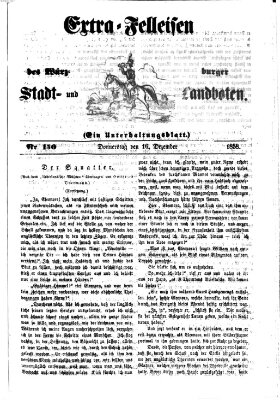 Würzburger Stadt- und Landbote Donnerstag 16. Dezember 1858