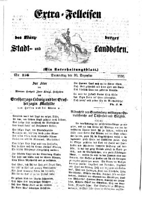 Würzburger Stadt- und Landbote Donnerstag 30. Dezember 1858