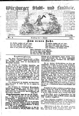 Würzburger Stadt- und Landbote Samstag 1. Januar 1859