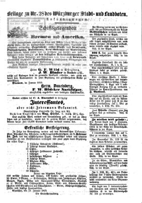 Würzburger Stadt- und Landbote Mittwoch 2. Februar 1859