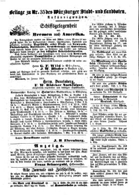 Würzburger Stadt- und Landbote Donnerstag 10. Februar 1859