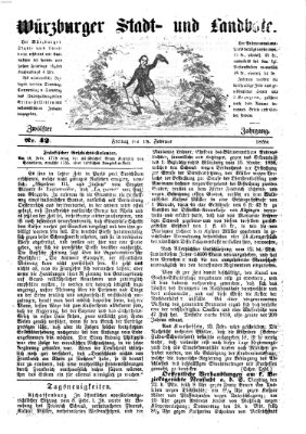 Würzburger Stadt- und Landbote Freitag 18. Februar 1859