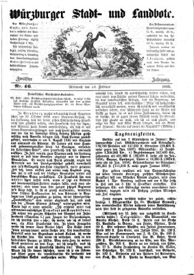 Würzburger Stadt- und Landbote Mittwoch 23. Februar 1859