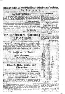 Würzburger Stadt- und Landbote Dienstag 29. März 1859