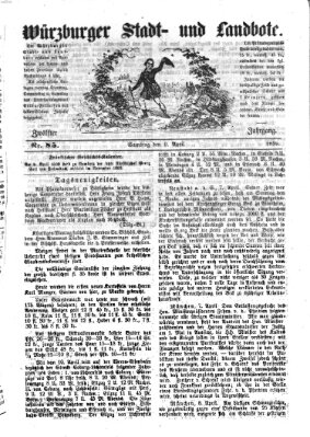 Würzburger Stadt- und Landbote Samstag 9. April 1859